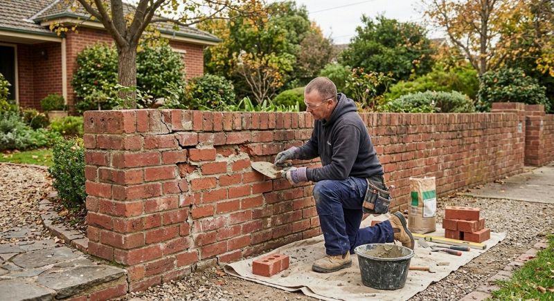 Brick Fence Repair in Temecula, CA