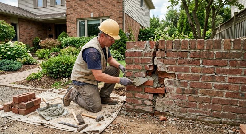 Brick Fence Repair in Temecula, CA