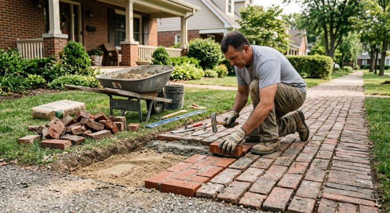Brick Flatwork Repair in Winchester, CA