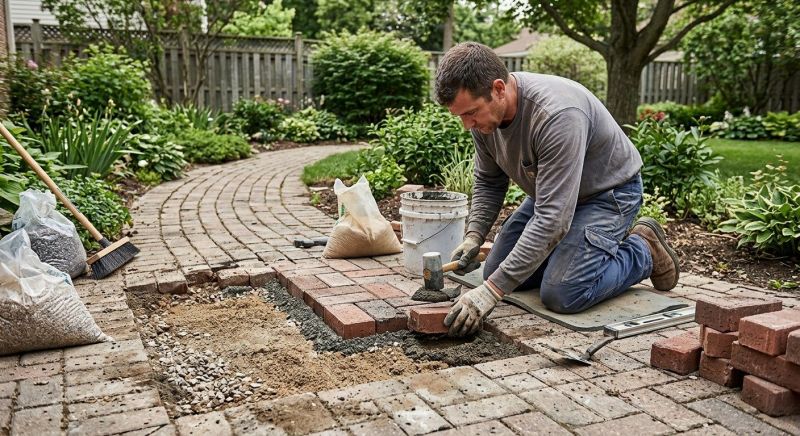 Brick Hardscape Repair in Temecula, CA