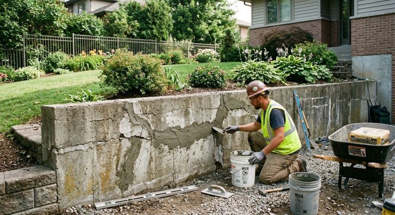 Brick Retaining Wall Repair in Temecula, CA