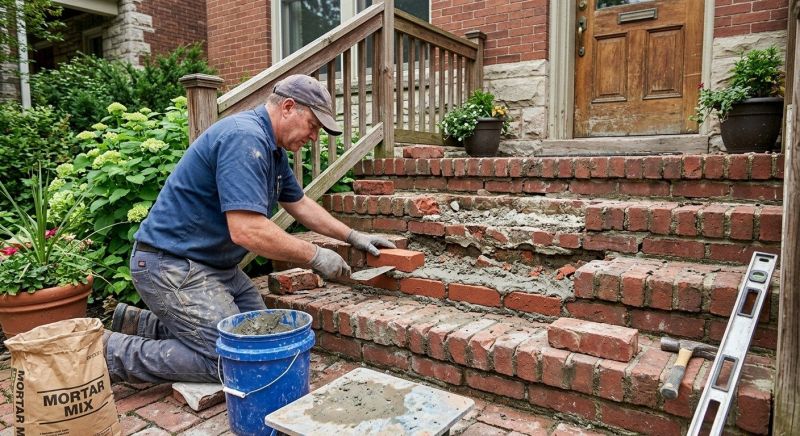 Brick Steps Repair in Temecula, CA