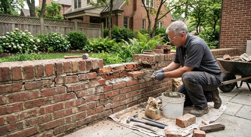 Brick Wall Repair in Murrieta, CA