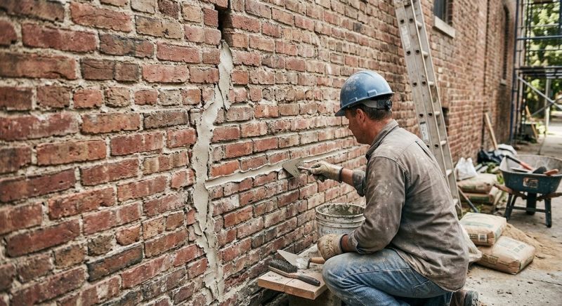 Brick Wall Repair in Pala, CA