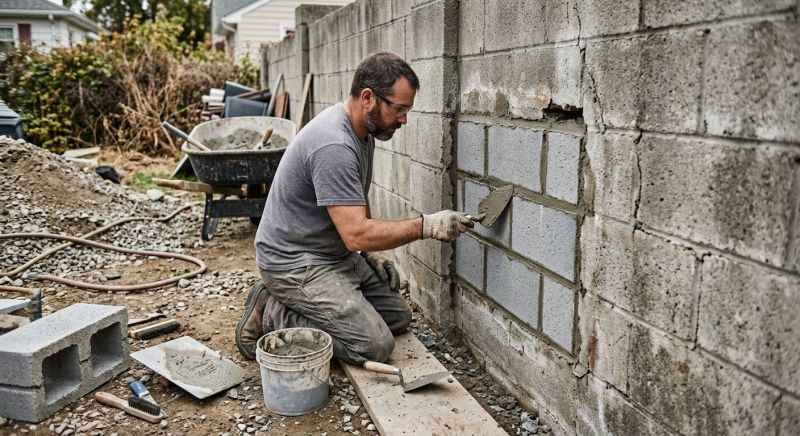 Cement Block Repair in Temecula, CA