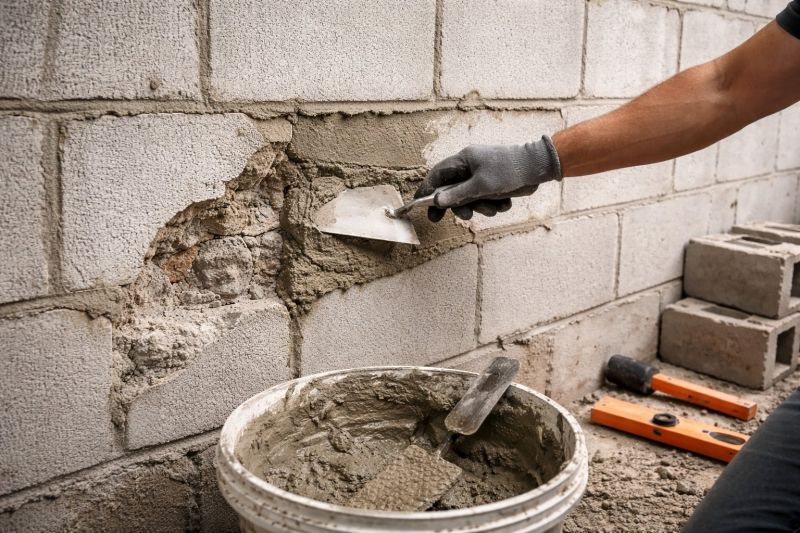 Cinder Block Wall Repair in Menifee, CA
