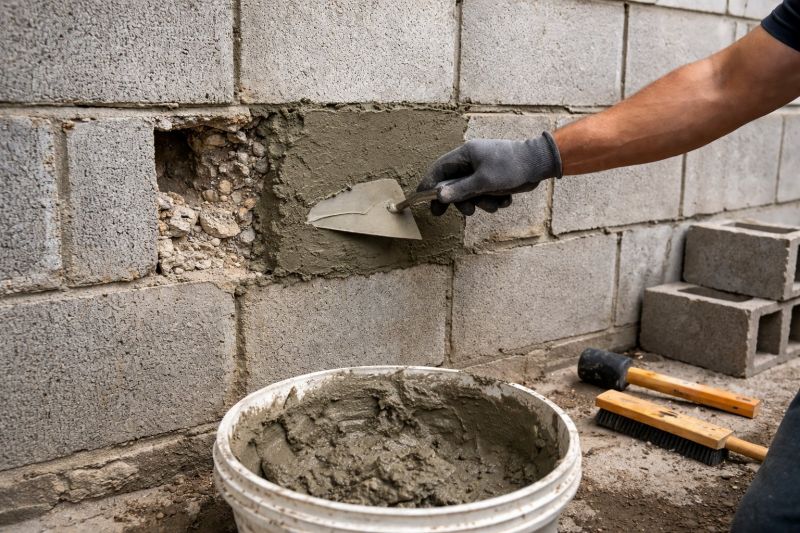 Concrete Block Wall Repair in Temecula, CA