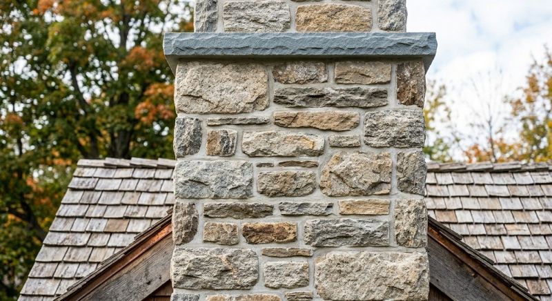 Stone Chimney Installation in Idyllwild, CA
