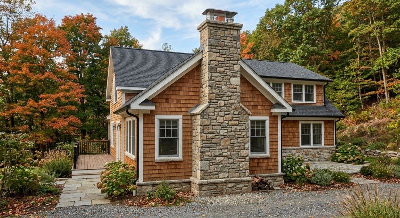 Stone Chimney Installation in Valley Center, CA