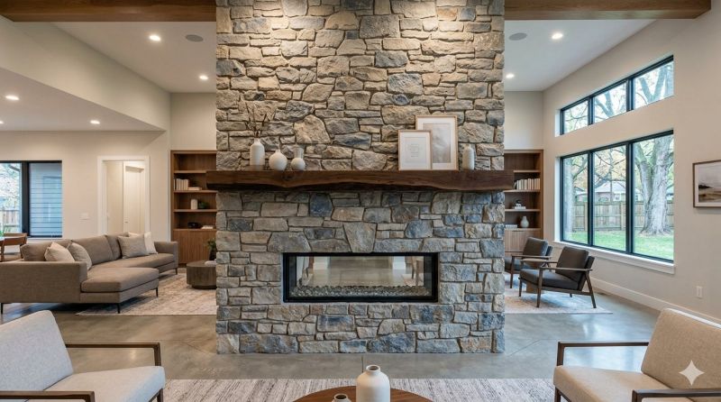 Stone Chimney Installation in Valley Center, CA