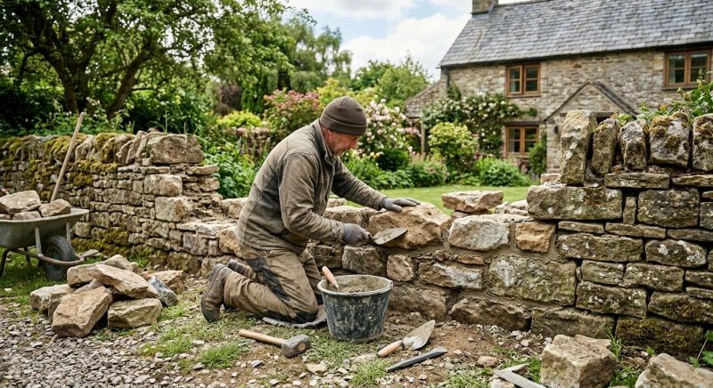 Stone Wall Repair in Anza, CA
