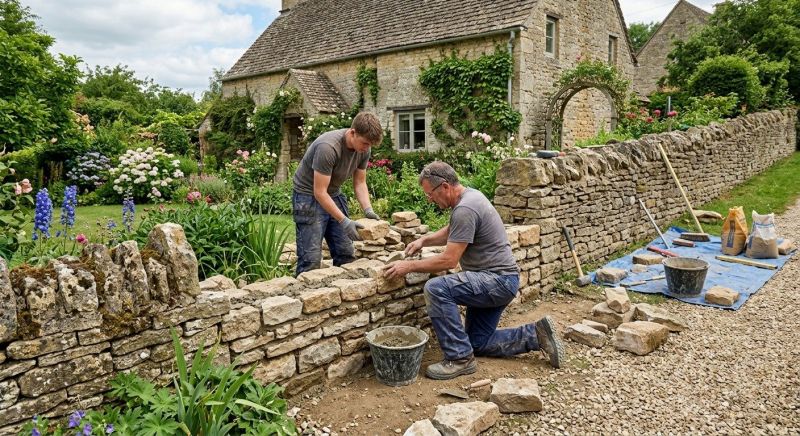 Stone Wall Repair in Lake Elsinore, CA
