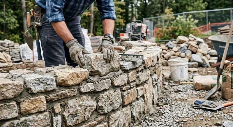 Stonework Installation in Fallbrook, CA